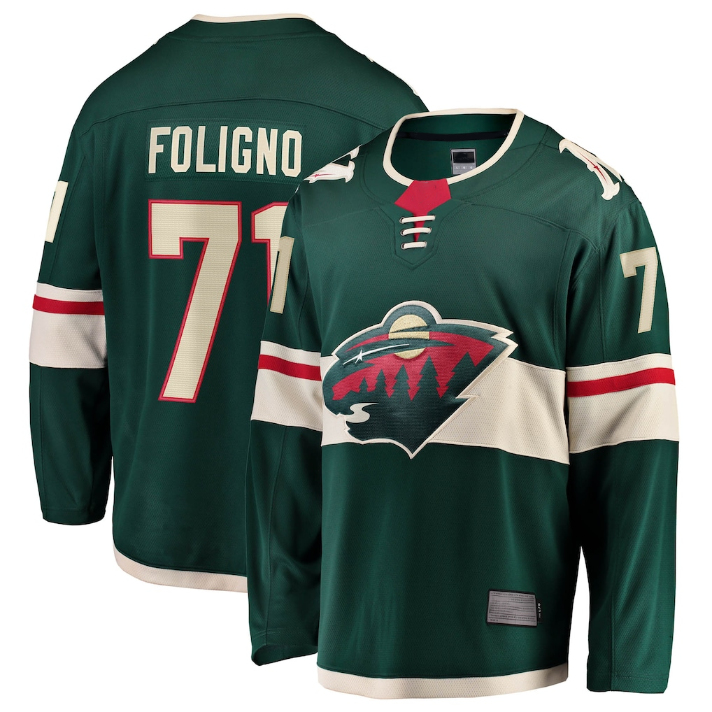Johmsee M.Wild #71 Nick Foligno Green Home Breakaway Jerseys
