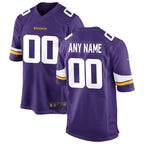 Johmsee Custom MN.Vikings Game Home Stitched Jerseys