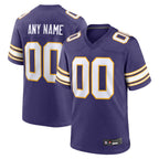 Johmsee Custom MN.Vikings Secondary Alternate Game Stitched Jerseys