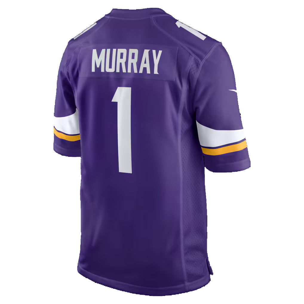 Johmsee MN.Vikings #1 Kyler Murray Purple Game Stitched Jerseys