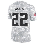 Johmsee MN.Vikings #22 Harrison Smith Player Arctic Camo Salute to Service Limited Stitched Jerseys