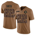 Johmsee MN.Vikings #22 Harrison Smith Player Brown Salute To Service Limited Stitched Jerseys