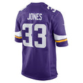 Johmsee MN.Vikings #33 Aaron Jones Player Purple Home Game Stitched Jerseys