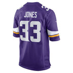 Johmsee MN.Vikings #33 Aaron Jones Player Purple Home Game Stitched Jerseys