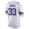Johmsee MN.Vikings #33 Aaron Jones Player White Home Game Stitched Jerseys