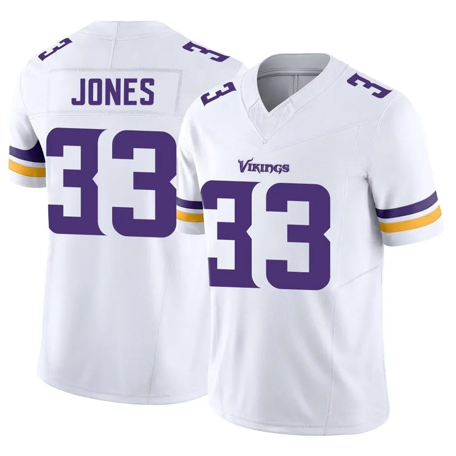 Johmsee MN.Vikings #33 Aaron Jones Player White Vapor F.U.S.E. Limited Stitched Jerseys