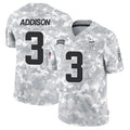 Johmsee MN.Vikings #3 Jordan Addison Player Arctic Camo Salute to Service Limited Stitched Jerseys