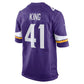 MN.Vikings #41 Kobe King Purple Team Game Stitched American Football Jerseys