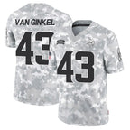 JohmseeMN.Vikings #43 Andrew Van Ginkel Player Arctic Camo Salute to Service Limited Stitched Jerseys