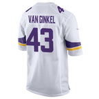 Johmsee MN.Vikings #43 Andrew Van Ginkel Player Purple Home Game Stitched Jerseys
