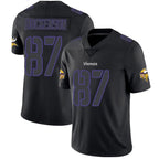 Johmsee MN.Vikings #87 T.J. Hockenson Player Limited Black Impact Game Stitched Jerseys