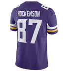 Johmsee MN.Vikings #87 T.J. Hockenson Player Purple Vapor F.U.S.E. Limited Stitched Jerseys