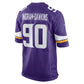 MN.Vikings #90 Tyrion Ingram-Dawkins Purple Team Game Stitched American Football Jerseys