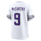 Johmsee MN.Vikings #9 J.J. McCarthy Player White Alternate Game Stitched Jerseys