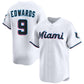 Miami Marlins #9 Xavier Edwards White 2024 Home Limited Stitched Baseball Jersey