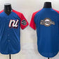 Milwaukee Brewers National League Team Big Logo Blue Red Alternate 2025 All-Star Edition Limited Stitched Baseball Jersey