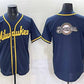 Milwaukee Brewers Team Big Logo Navy 2025 With Patch Stitched Baseball Jersey