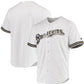 Milwaukee Brewers White Majestic Team Official Jersey Baseball Jersey