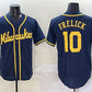 Milwaukee Brewers #10 Sal Frelick Navy Cool Base Stitched Baseball Jersey