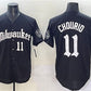 Milwaukee Brewers #11 Jackson Chourio Black 'Gothic 414 Shadows Edition' Vapor Premier Limited Stitched Baseball Jersey