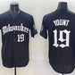 Milwaukee Brewers #19 Robin Yount Black 'Gothic 414 Shadows Edition' Vapor Premier Limited Stitched Baseball Jersey