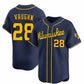 Milwaukee Brewers #28 Andrew Vaughn Navy Alternate Limited Stitched Baseball Jersey