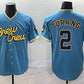 Milwaukee Brewers #2 Brice Turang Powder Blue City Connect Cool Base Stitched Jersey