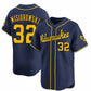 Milwaukee Brewers #32 Jacob Misiorowski Navy Alternate Limited Stitched Baseball Jersey