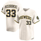 Milwaukee Brewers #33 Jacob Misiorowski Cream 2025 Limited Stitched Baseball Jersey