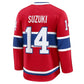 M.Canadiens #14 Nick Suzuki Fanatics Home Premium Jersey - Red Stitched American Hockey Jerseys
