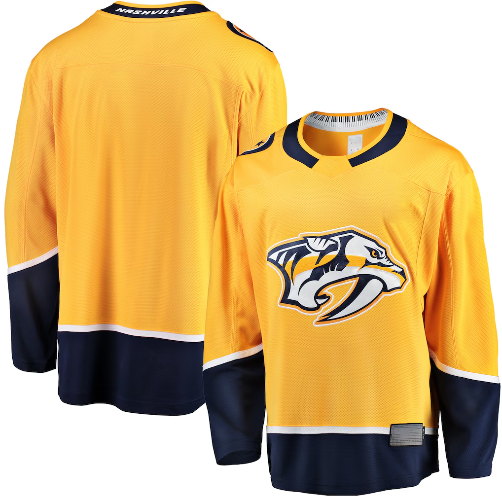 Johmsee N.Predators Gold Breakaway Home Jerseys