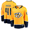 Johmsee N.Predators #41 Nicolas Hague Gold Home Breakaway Jerseys