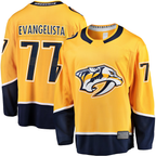 Johmsee N.Predators #77 Luke Evangelista Gold Premier Breakaway Player Jerseys