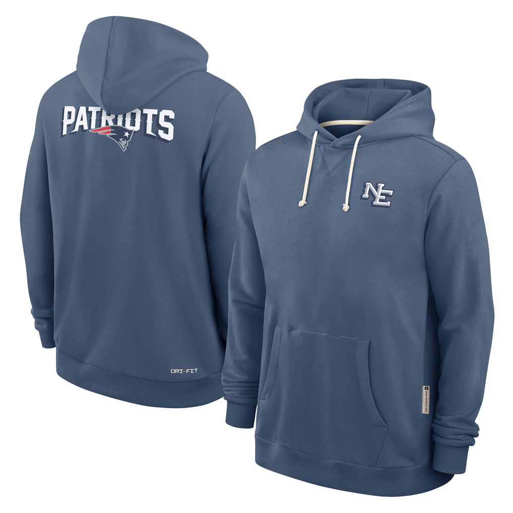 Johmsee NE.Patriots Blue Rivalries Collection Hoodies Limited Game Blank Player Stitched Jerseys