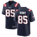 Johmsee NE.Patriots #85 Hunter Henry Navy Game Home Jerseys