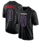 Johmsee NE.Patriots #0 Christian Gonzalez Player Carbon Fashion Limited Home Game Stitched Jerseys