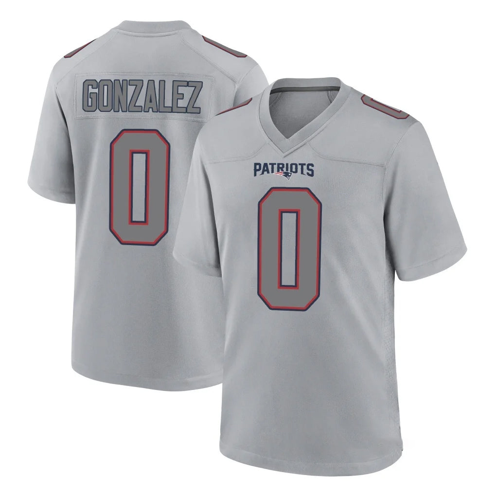Johmsee NE.Patriots #0 Christian Gonzalez Player Gray Fashion Limited Home Game Stitched Jerseys