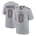 Johmsee NE.Patriots #0 Christian Gonzalez Player Gray Fashion Limited Home Game Stitched Jerseys