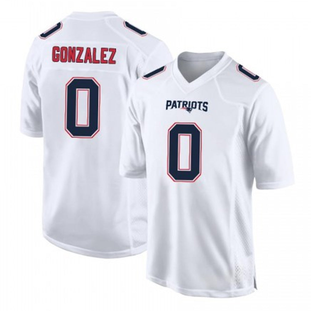 Johmsee NE.Patriots #0 Christian Gonzalez Player White Fashion Limited Home Game Stitched Jerseys