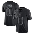 Johmsee NE.Patriots #10 Drake Maye Player Black REFLECTIVE Limited Stitched Jerseys