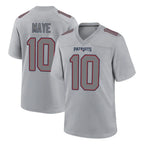 Johmsee NE.Patriots #10 Drake Maye Player Gray Fashion Limited Home Game Stitched Jerseys