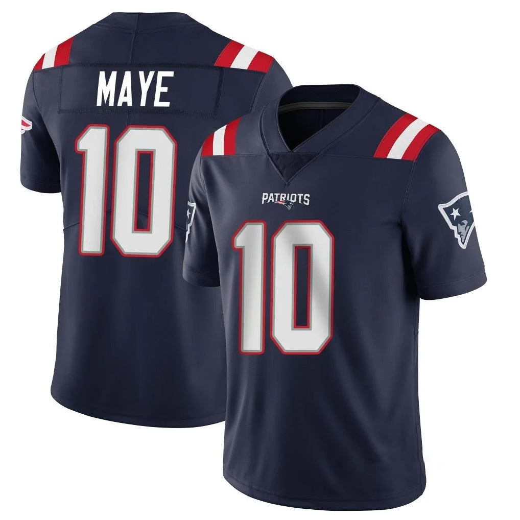 Johmsee NE.Patriots #10 Drake Maye Player Navy Vapor Untouchable Home Game Stitched Jerseys