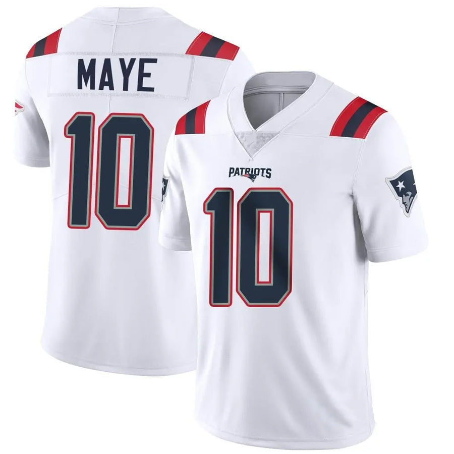 Johmsee NE.Patriots #10 Drake Maye Player White Vapor Limited Stitched Jerseys
