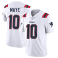 Johmsee NE.Patriots #10 Drake Maye Player White Vapor Untouchable Home Game Stitched Jerseys