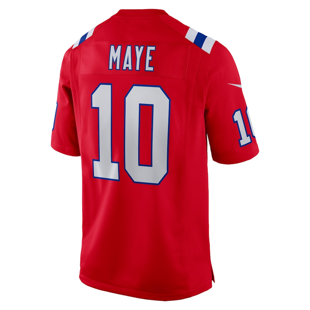 Johmsee NE.Patriots #10 Drake Maye Red Player Game Stitched Jerseys