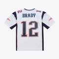 Johmsee NE.Patriots  #12 Tom Brady Mitchell & Ness White 2000 Legacy Replica Jersey Stitched Puhic Game Jerseys