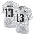 Johmsee NE.Patriots #13 Mack Hollins Player Arctic Camo Salute To Service Limited Game Stitched Jerseys