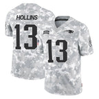 Johmsee NE.Patriots #13 Mack Hollins Player Arctic Camo Salute To Service Limited Game Stitched Jerseys