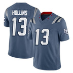Johmsee NE.Patriots #13 Mack Hollins Player Blue Limited Rivalries Collection Home Game Stitched Jerseys