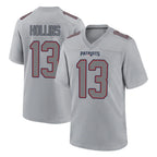 Johmsee NE.Patriots #13 Mack Hollins Player Gray Fashion Limited Home Game Stitched Jerseys